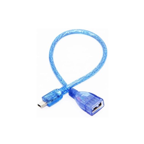 کابل تبدیل Mini USB به مادگی USB (طول 20 سانتیمتر)