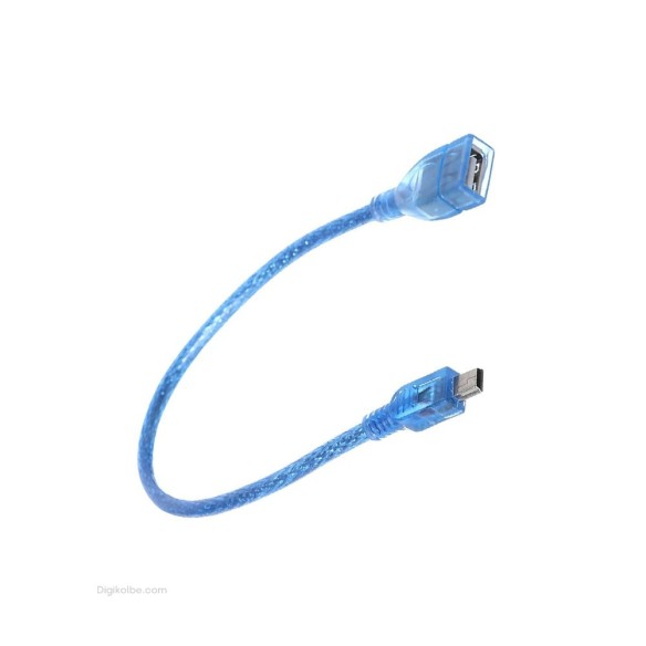 کابل تبدیل Mini USB به مادگی USB (طول 20 سانتیمتر)