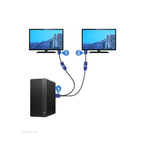 کابل تبدیل 1 به 2 پورت VGA