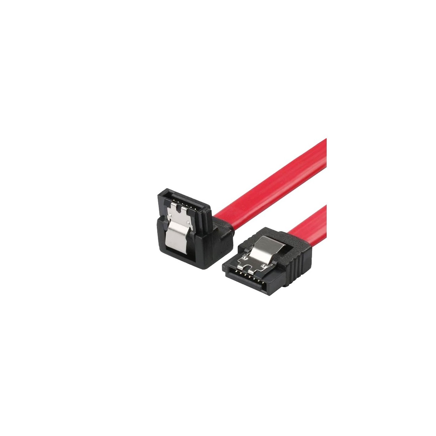 کابل دیتا 2 SATA قفل دار (طول 80 سانتی متر | 90 درجه)
