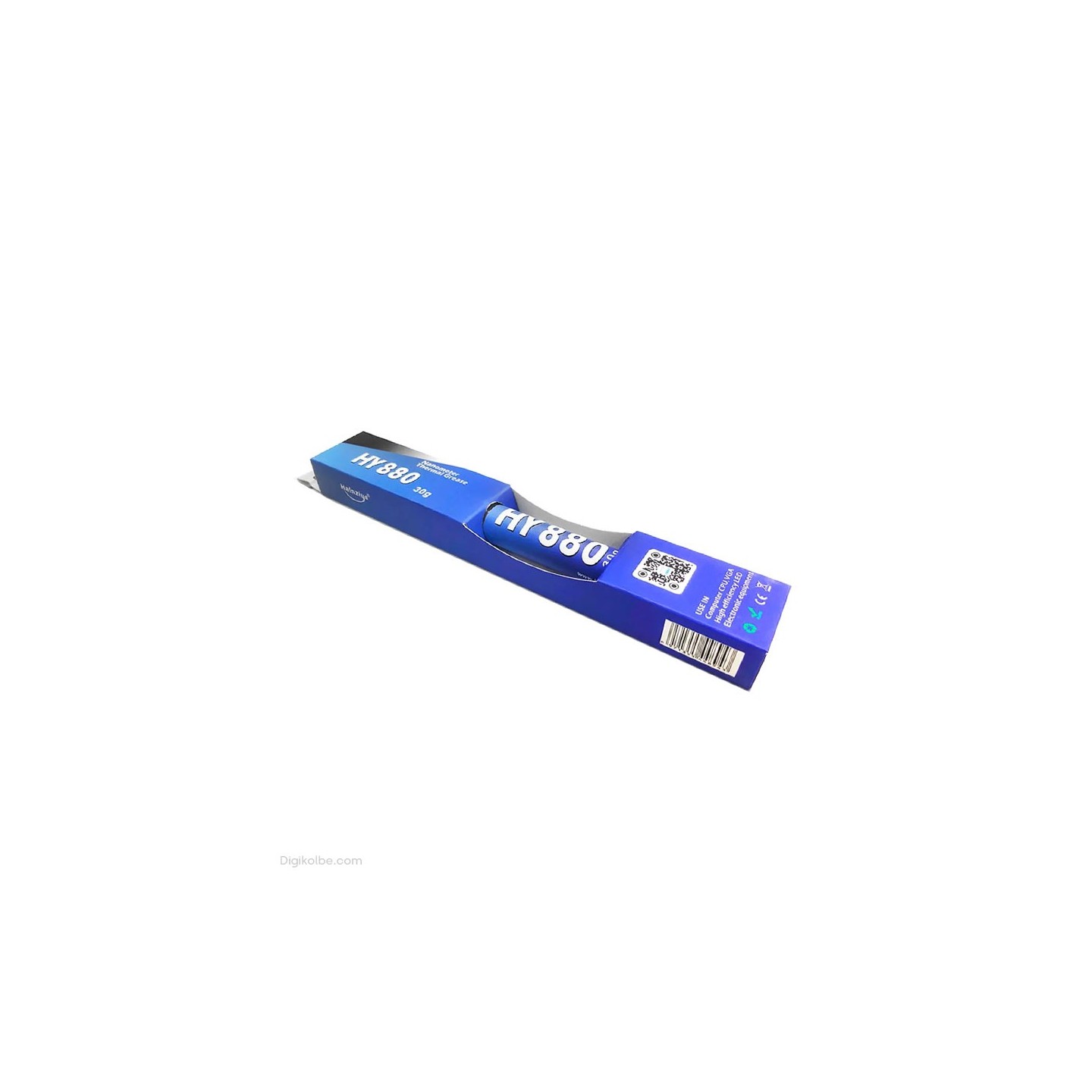 خمیر سیلیکون Paste HY880 ( سرنگی با پک | 30گرمی | خاکستری)