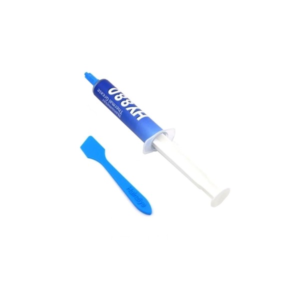 خمیر سیلیکون Paste HY880 ( سرنگی با پک | 30گرمی | خاکستری)