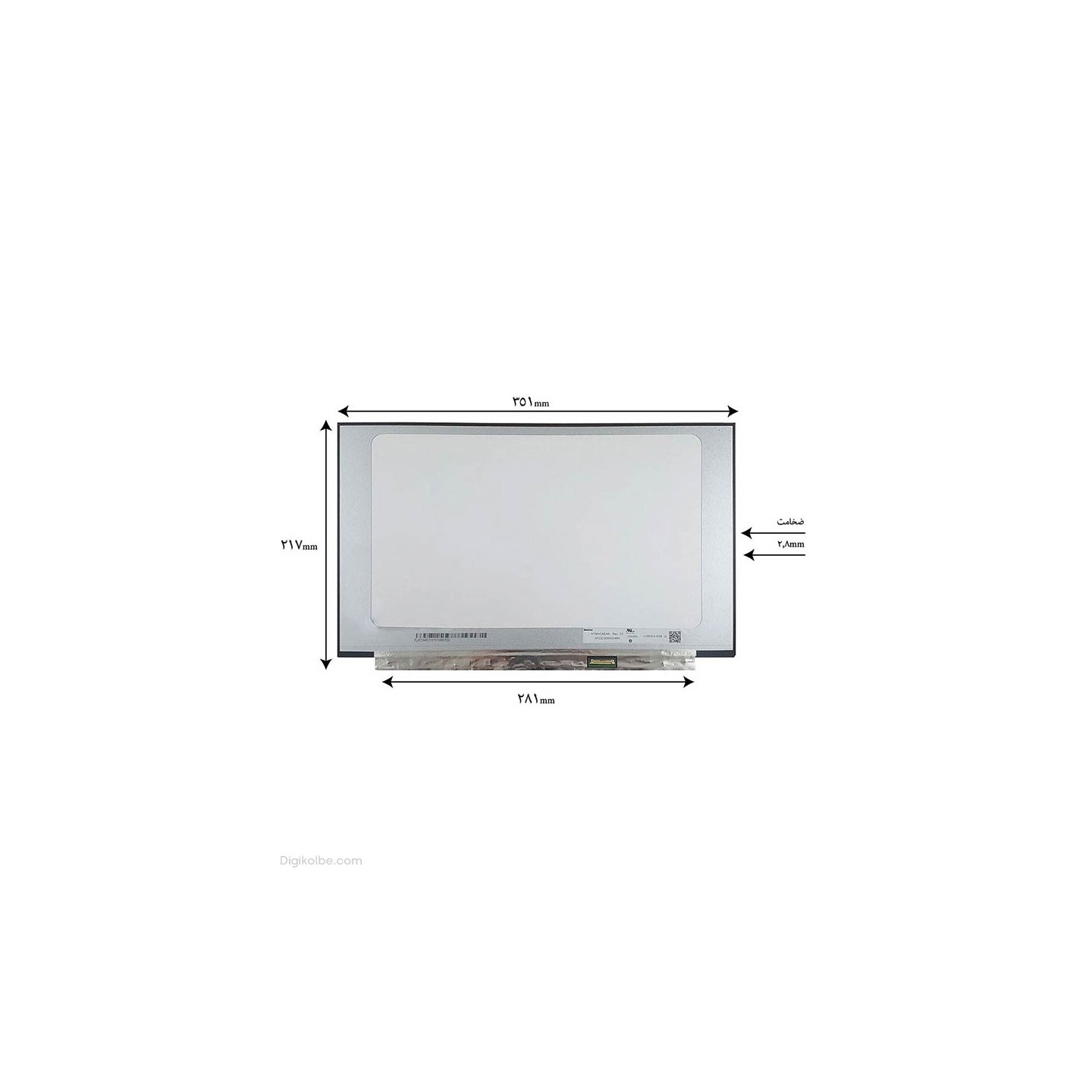 ال‌ای‌دی لپ‌تاپ 15.6 اینچ 30 پین (FHD | IPS | مات | پارت نامبر B156HAN02.1 | بدون جا پیچ)