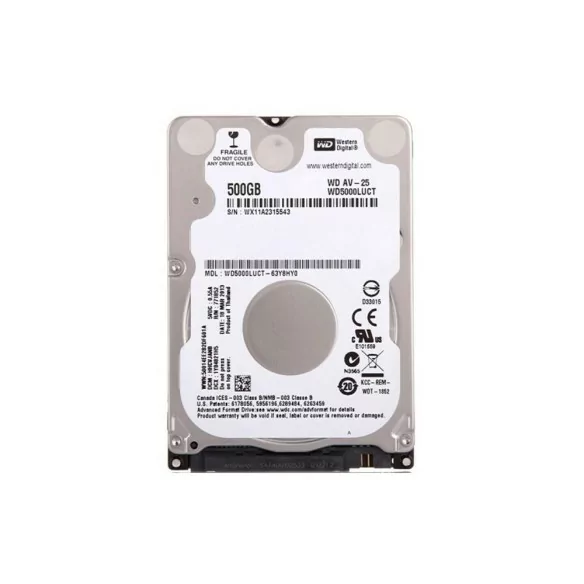 هارد لپتاپ وسترن دیجیتال 500 گیگابایت (SATA) هارد لپتاپ وسترن دیجیتال 500 گیگابایت (SATA)