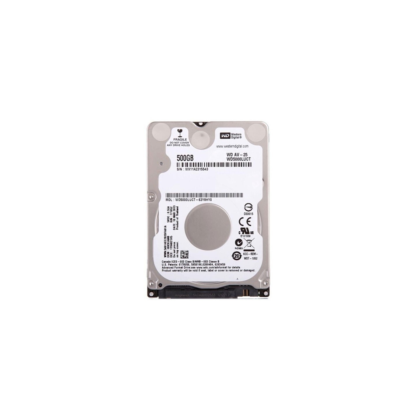 هارد لپ‌تاپ وسترن دیجیتال 500 گیگابایت (SATA)