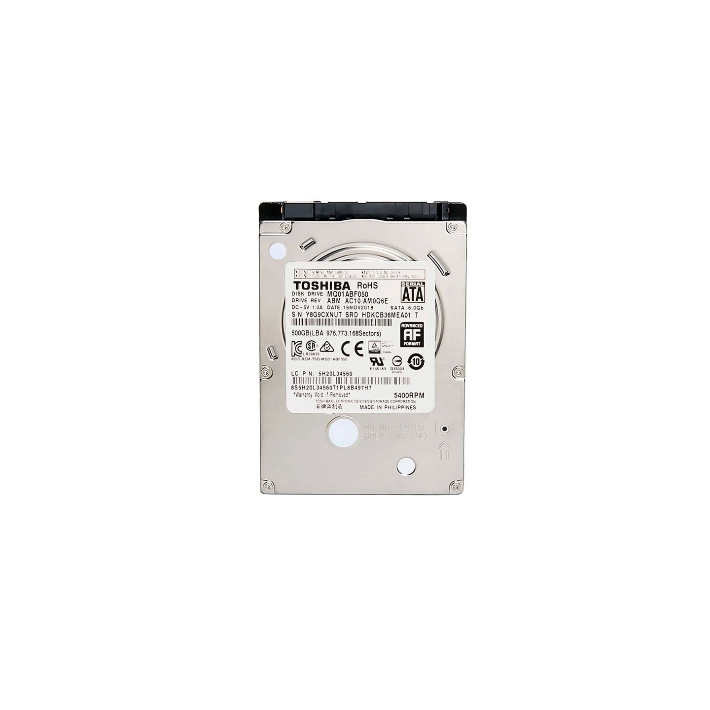 هارد لپ‌تاپ توشیبا 500 گیگابایت ( SATA | اسلیم | استوک)