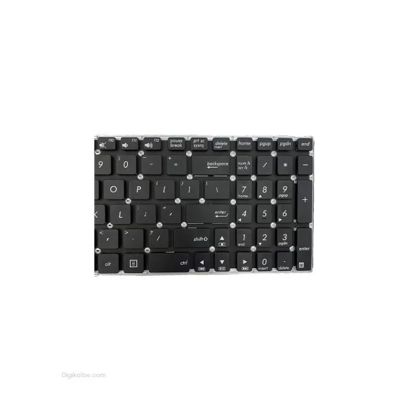 کیبورد لپ‌تاپ ایسوس X555 (بدون فریم | فلت 12 سانتیمتری | اینتر کوچک)