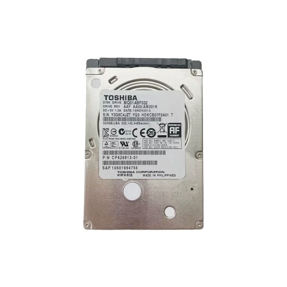 هارد لپ‌تاپ توشیبا 320 گیگابایت ( SATA | اسلیم | استوک)