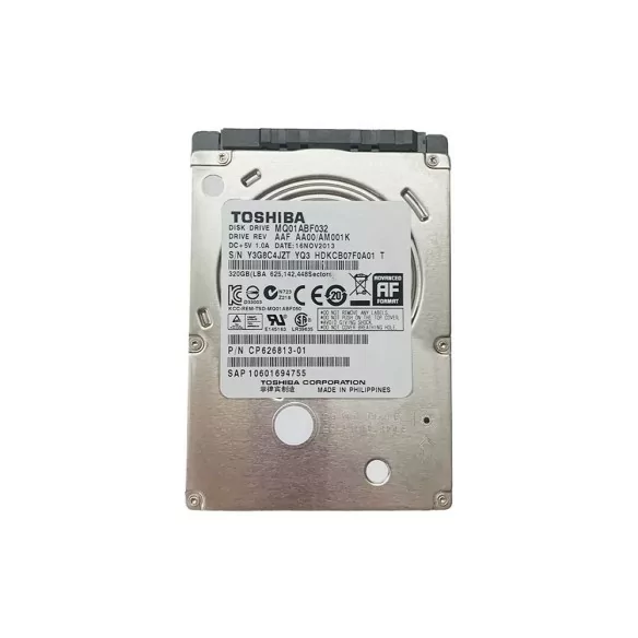 هارد لپ‌تاپ توشیبا 320 گیگابایت ( SATA | اسلیم | استوک)