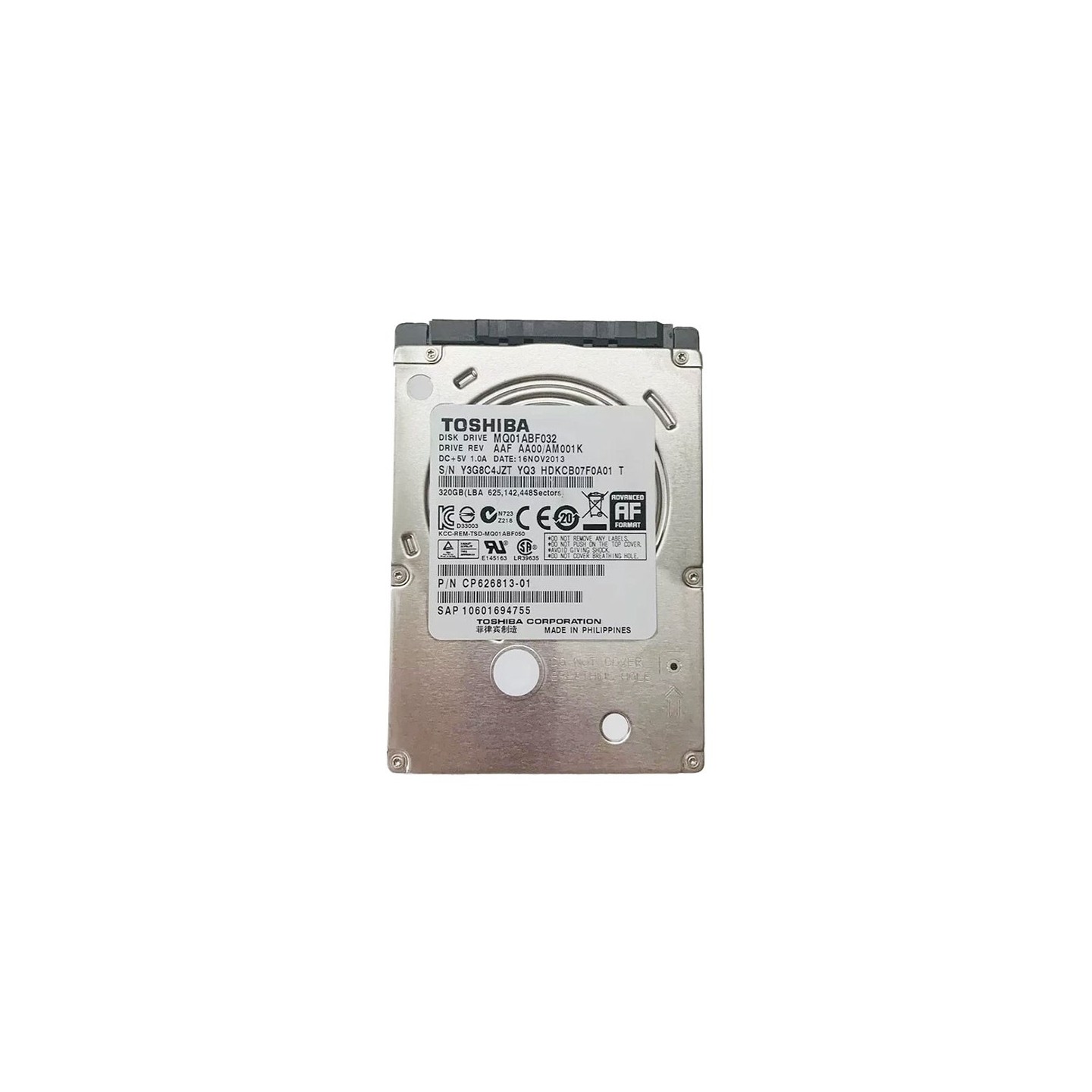 هارد لپ‌تاپ توشیبا 320 گیگابایت ( SATA | اسلیم | استوک)