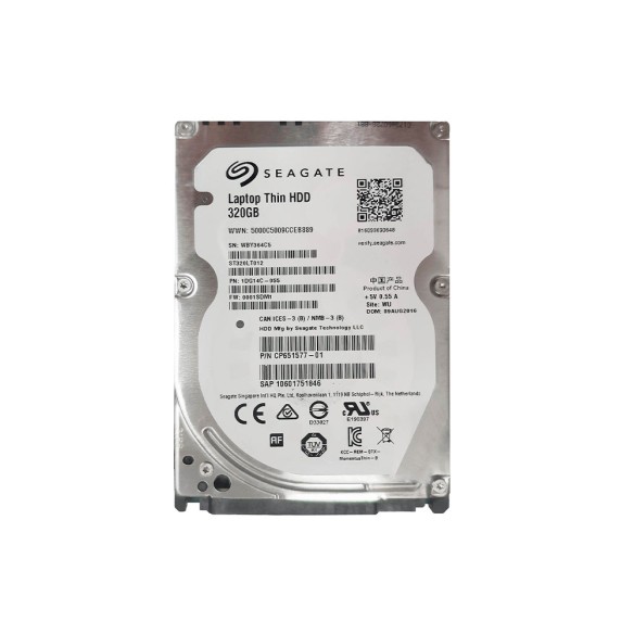 هارد لپ‌تاپ سیگیت 320 گیگابایت ( SATA | اسلیم | استوک)