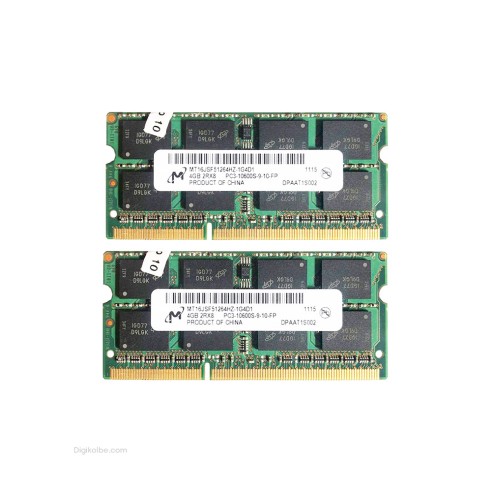 رم لپ‌تاپ PC3-10600 میکرون 1333 مگاهرتز 4 گیگابایت (استوک | اورجینال)