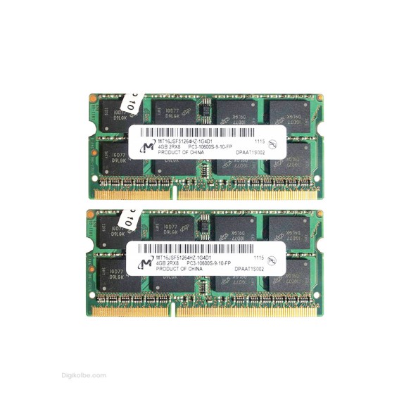 رم لپ‌تاپ PC3-10600 میکرون 1333 مگاهرتز 4 گیگابایت (استوک | اورجینال)