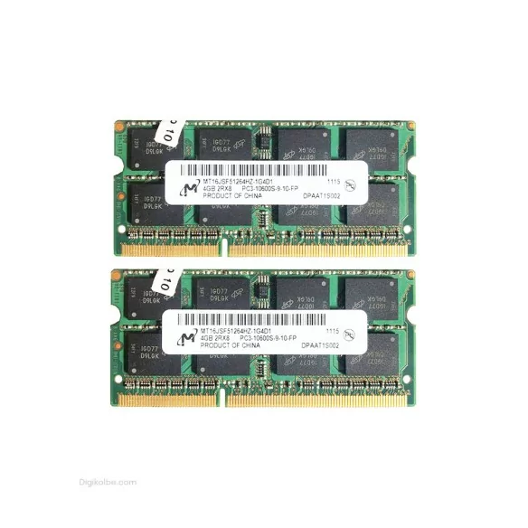 رم لپ‌تاپ PC3-10600 میکرون 1333 مگاهرتز 4 گیگابایت (استوک | اورجینال)