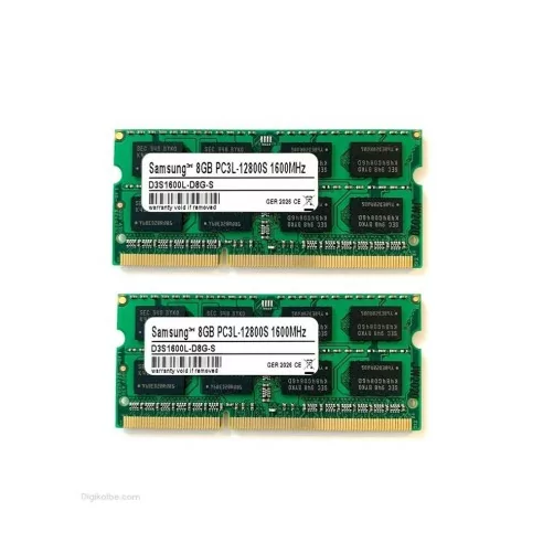 رم لپتاپ PC3L-12800 سامسونگ 1600 مگاهرتز 8 گیگابایت (استوک | اورجینال)