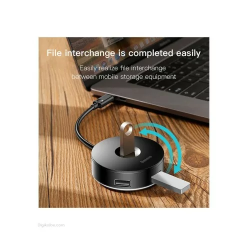 هاب USB-C باسئوس CHUB-G02 ( 4 پورت )