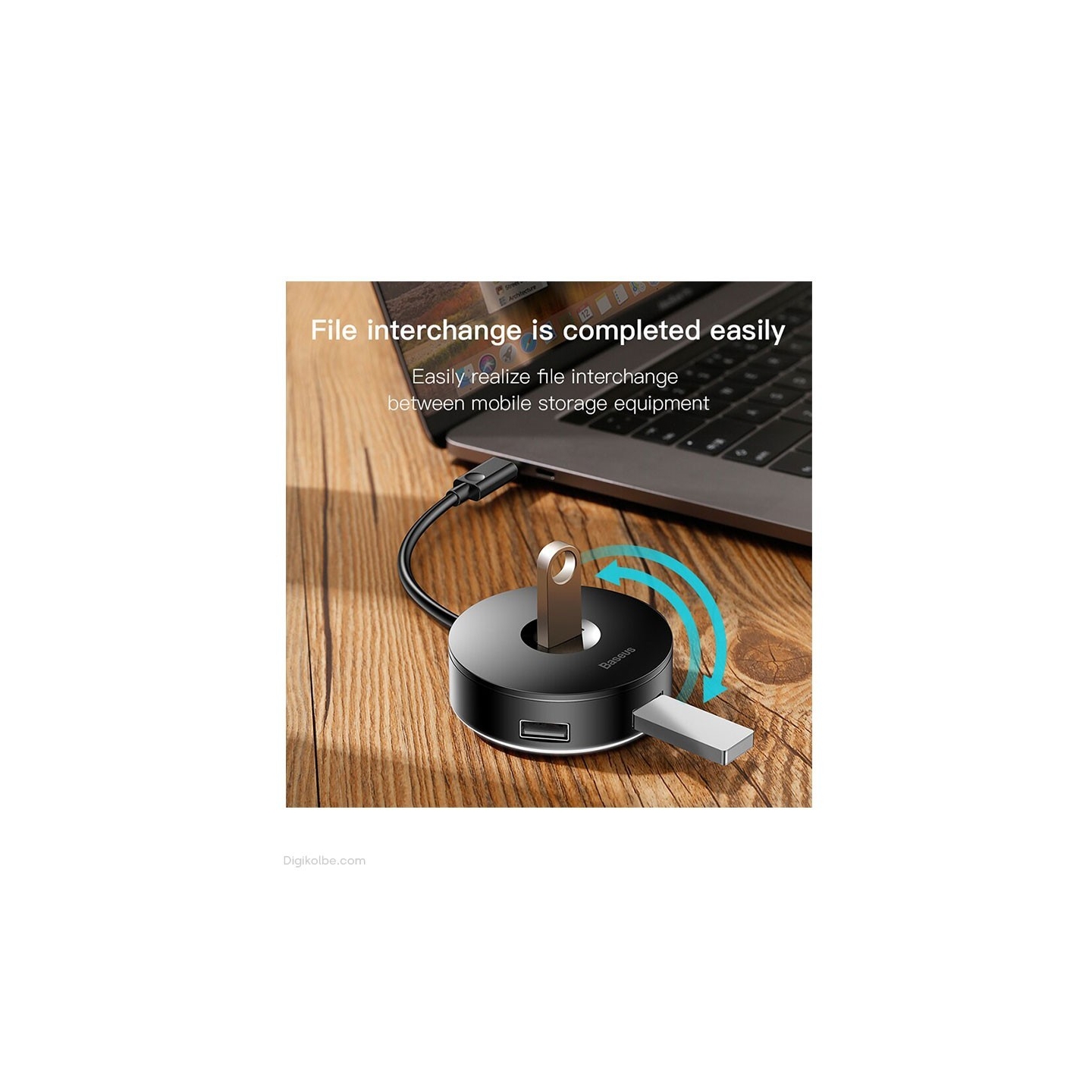 هاب USB-C باسئوس CHUB-G02 ( 4 پورت )
