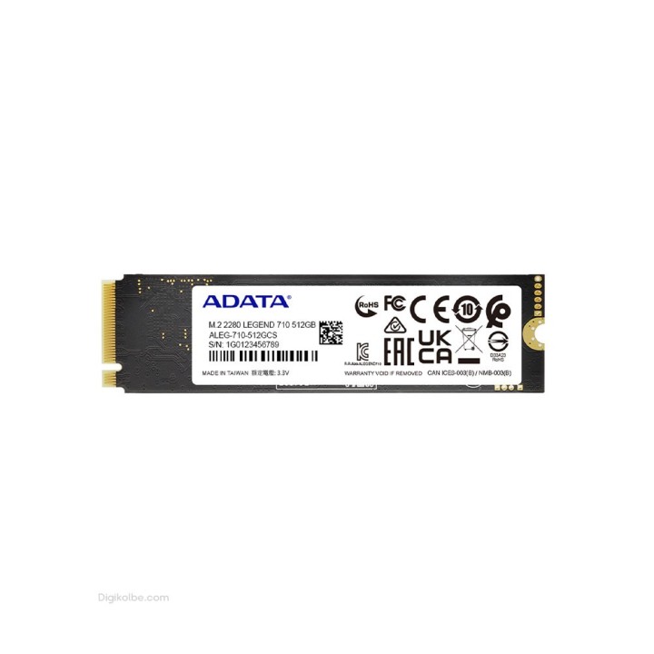 حافظه اس‌اس‌دی ای‌دیتا LEGEND 710 M.2 ( ظرفیت 512 گیگابایت )