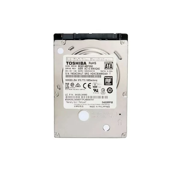 هارد لپتاپ توشیبا 500 گیگابایت (SATA) هارد لپتاپ توشیبا 500 گیگابایت (SATA)