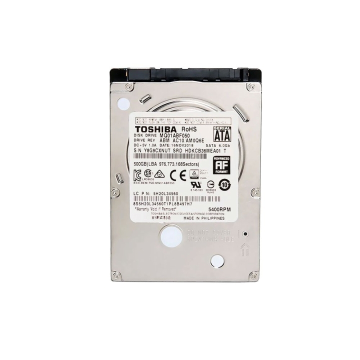 هارد لپ‌تاپ توشیبا 500 گیگابایت (SATA)