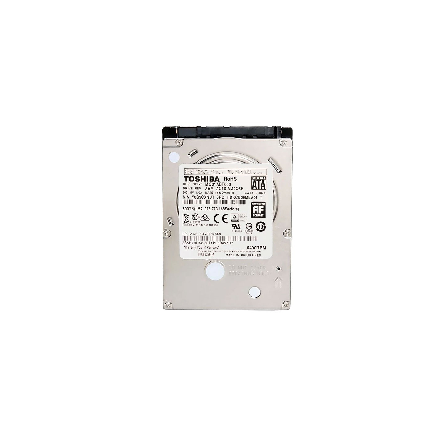 هارد لپ‌تاپ توشیبا 500 گیگابایت (SATA)
