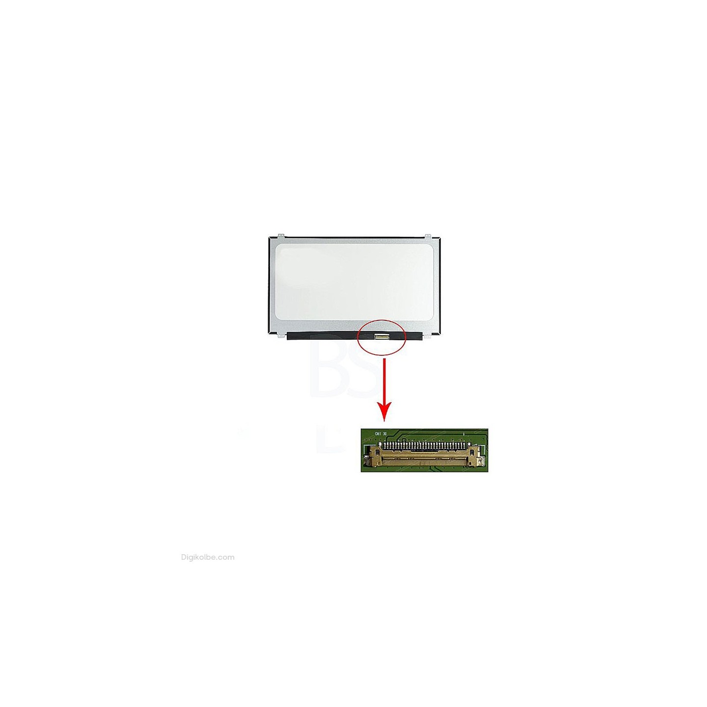 ال‌ای‌دی لپ‌تاپ 15.6 اینچ 30 پین (HD | اسلیم | پارت نامبر MB156AN01-5 | مات)