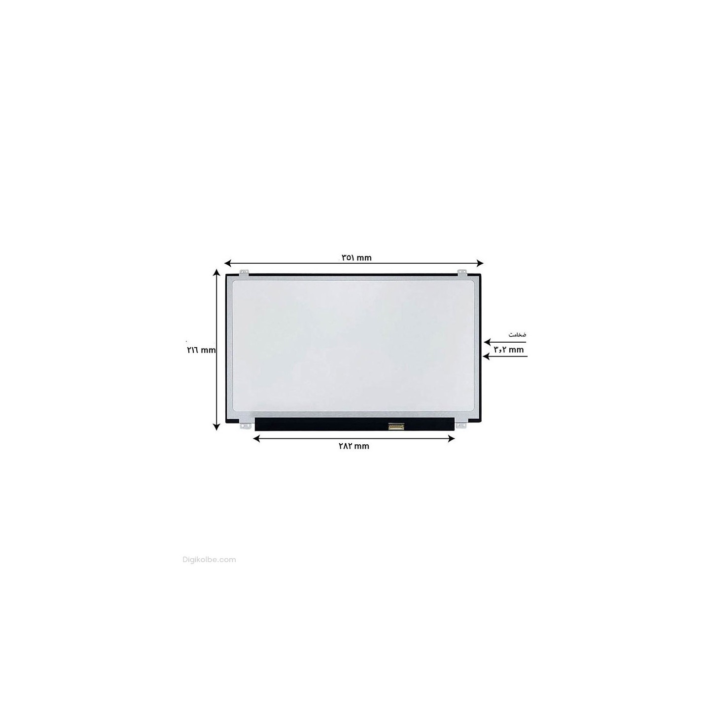 ال‌ای‌دی لپ‌تاپ 15.6 اینچ 30 پین (HD | اسلیم | پارت نامبر MB156AN01-5 | مات)