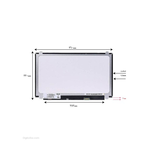 ال‌ای‌دی لپ‌تاپ ۱۵.۶ اینچ ۳۰ پین (اسلیم | براق | پارت نامبر NT156WHM‑N32)
