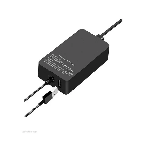 شارژر لپ‌تاپ مایکروسافت 12 ولت 3.6 آمپر (Surface Pro 2)