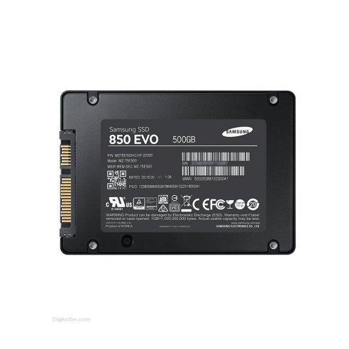 حافظه اس‌اس‌دی سامسونگ 850 EVO ( ظرفیت 500 گیگابایت | استوک)
