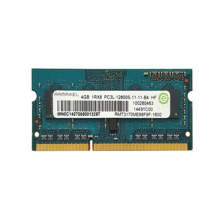 رم لپ‌تاپ PC3L-12800 راماکسل 1600 مگاهرتز 4 گیگابایت (استوک | اورجینال)