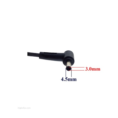 کابل شارژر لپ‌تاپ ایسوس (سوکت 4.5 * 3.0 | سر ریز سوزندار | دوسیم)