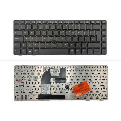 کیبورد لپ‌تاپ اچ‌پی 8460 ( EliteBook | بدون ماوس | با فریم )