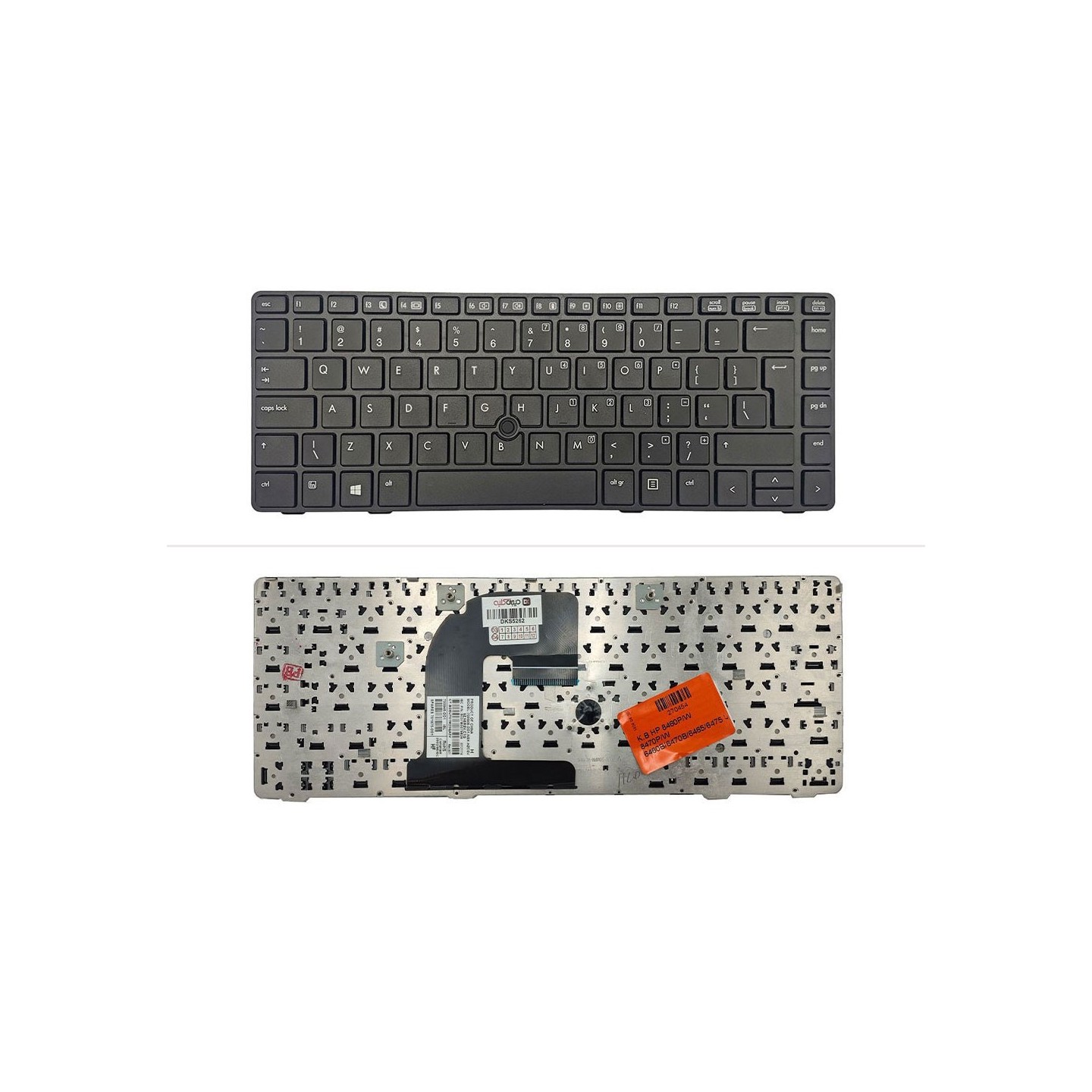 کیبورد لپ‌تاپ اچ‌پی 6475 ( ProBook | بدون ماوس | با فریم )