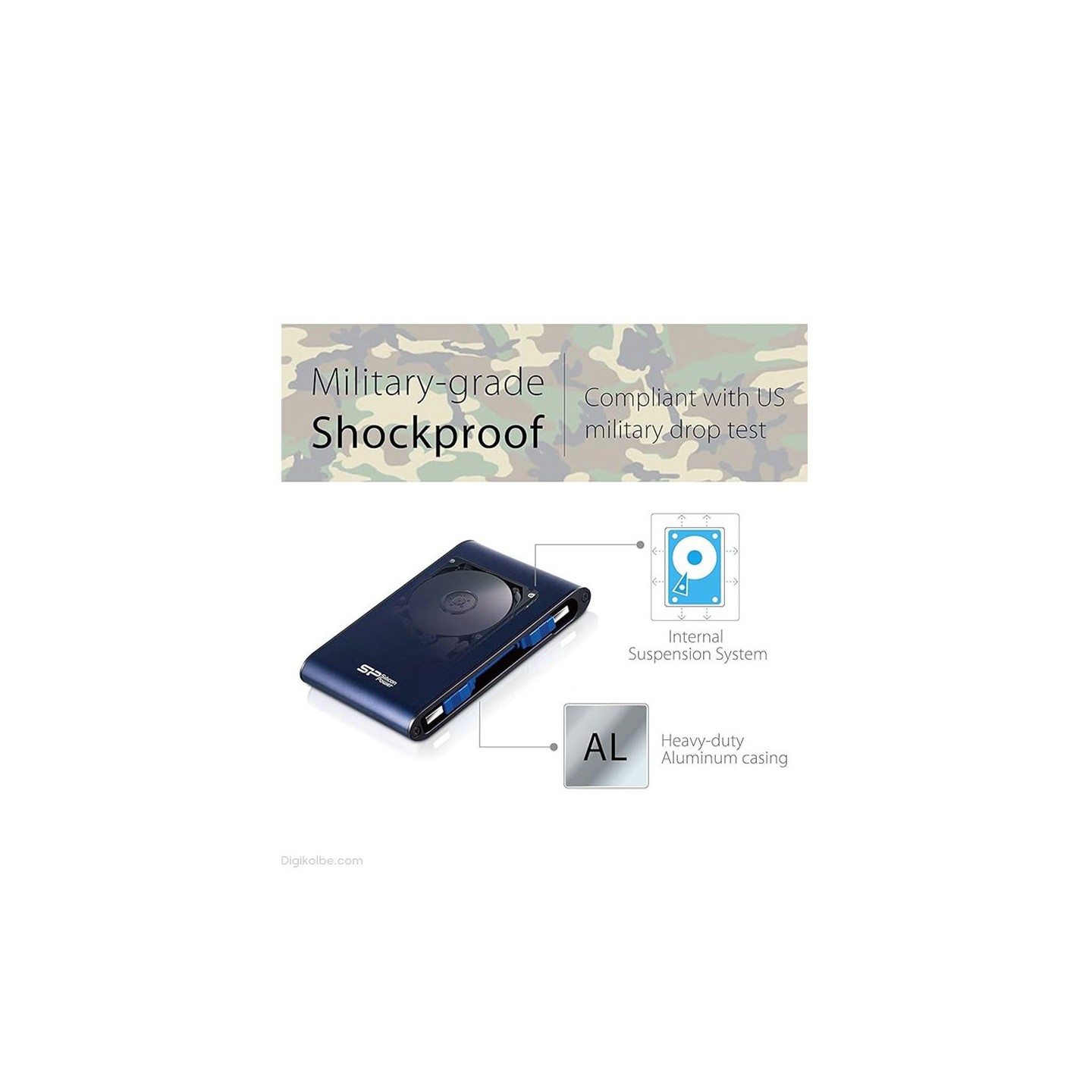 هارد اکسترنال سیلیکون پاورArmor A80 (ظرفیت 1 ترابایت)