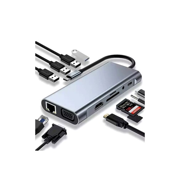 هاب USB-C پی‌نت P-1101 (11پورت)