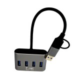 هاب USB.3 و USB-C پی‌نت P-3623 (4پورت)