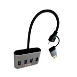 هاب USB.3 و USB-C پی‌نت P-3623 (4پورت)