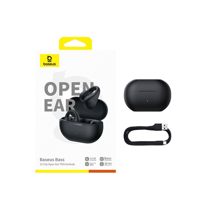 هدست بلوتوثی بیسوس BASS 15 Clip Open-Ear TWS