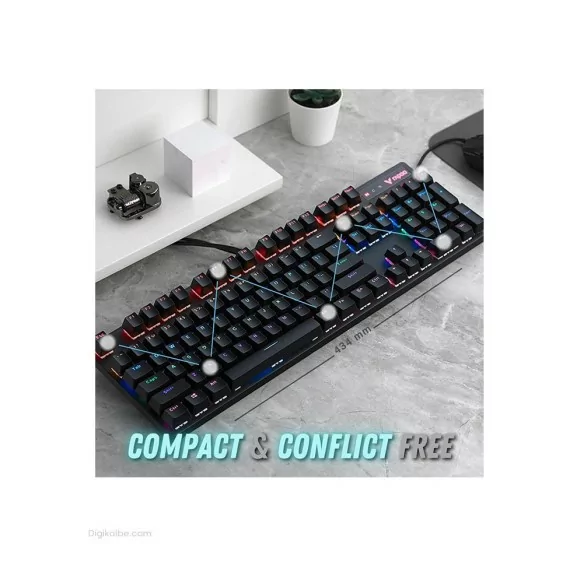 کیبورد مکانیکال رپو V500 RGB کیبورد مکانیکال رپو V500 RGB