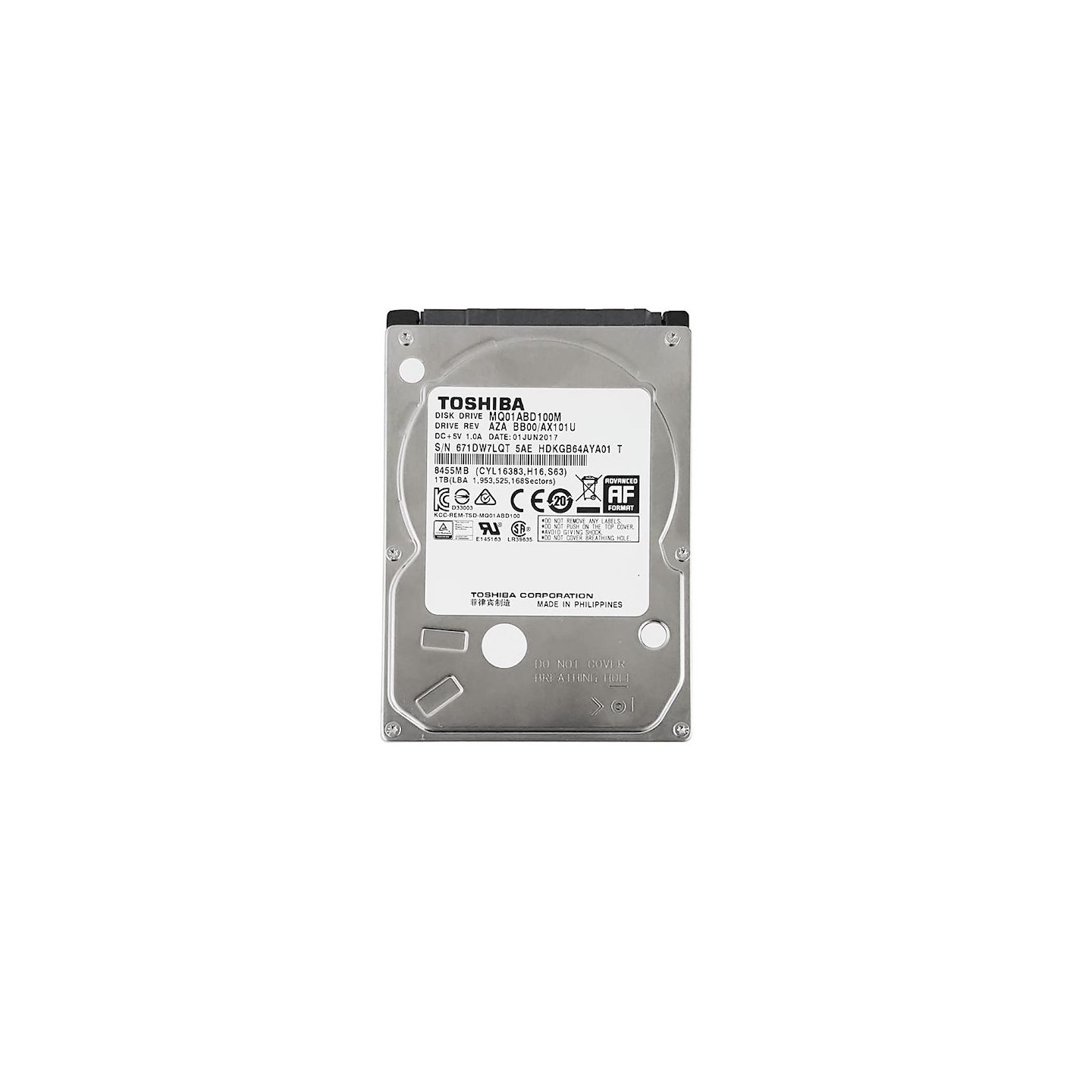هارد لپ‌تاپ ‫توشیبا 1 ترابایت (SATA)