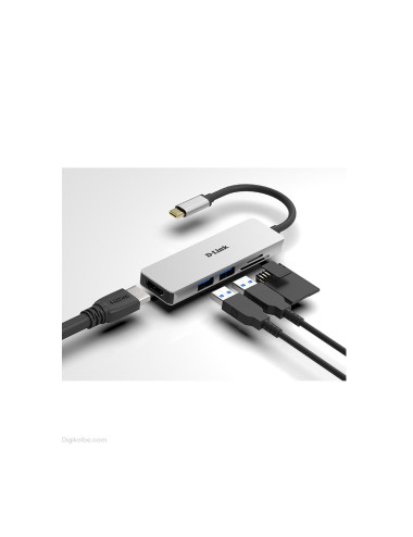 هاب 5 پورت USB-C دی لینک DUB-M530