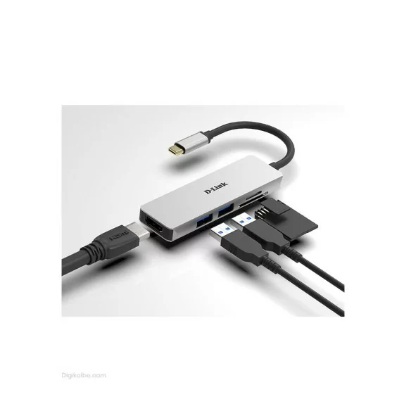هاب USB-C دیلینک DUB-M530 ( 5 پورت ) هاب USB-C دیلینک DUB-M530 ( 5 پورت )