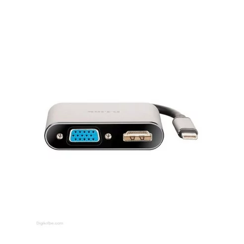 هاب USB-C به HDMI/VGA دیلینک DUB-V210