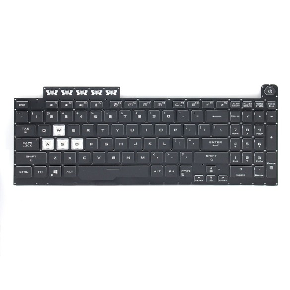 کیبورد لپ‌تاپ ایسوس FX506 (بدون فریم | با بکلایت)