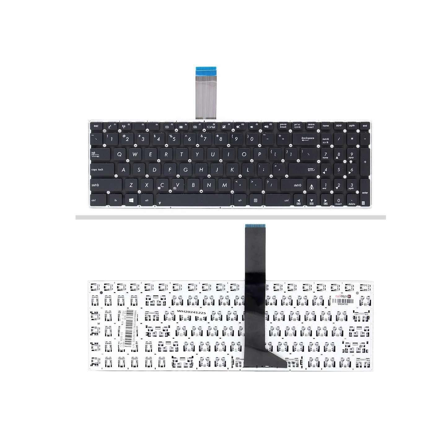 کیبورد لپ‌تاپ ایسوس X550 (فلت بلند | بدون فریم | اینتر کوچک)