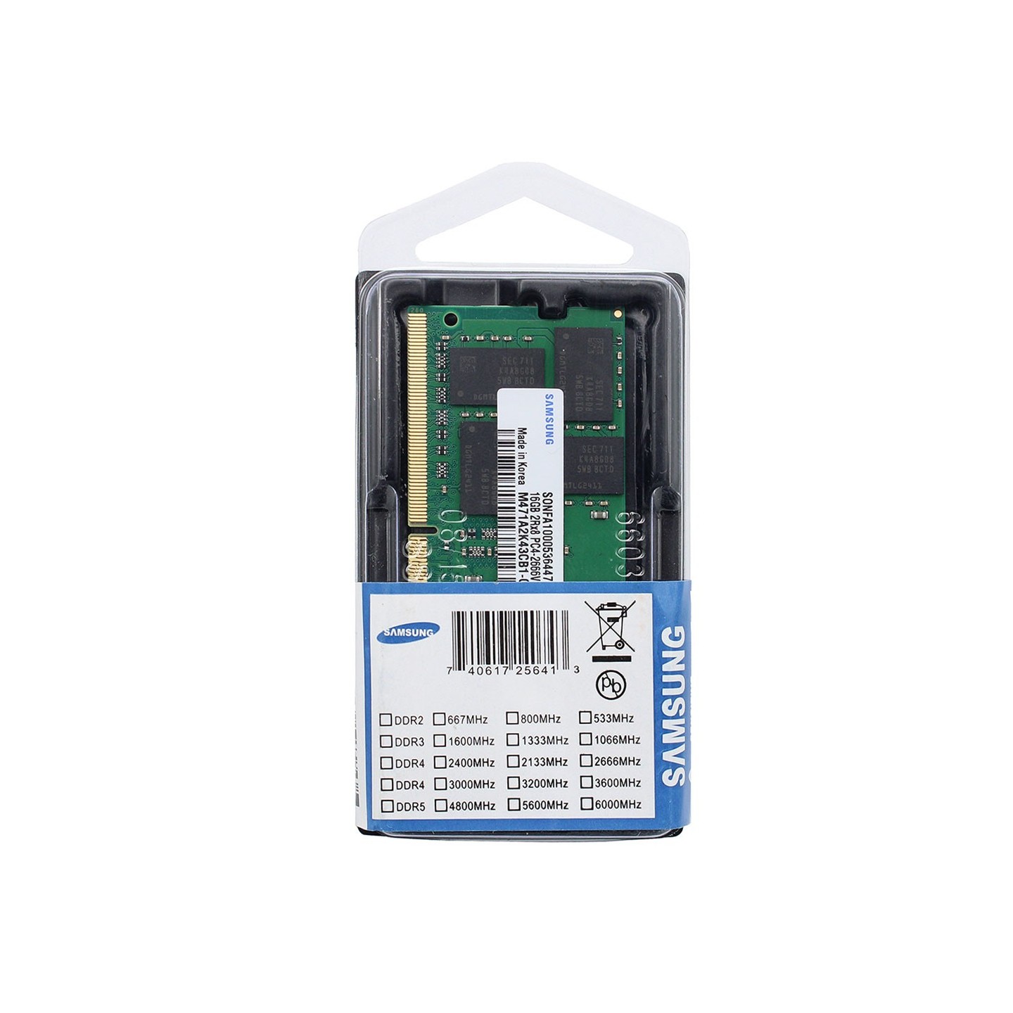 رم لپ‌تاپ PC4-2666 سامسونگ 16 گیگابایت (اورجینال)