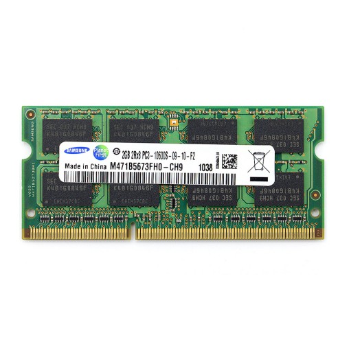 رم لپ‌تاپ PC3-10600 سامسونگ 1333 مگاهرتز 2 گیگابایت (استوک | اورجینال)