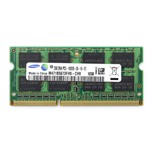 رم لپ‌تاپ PC3-10600 سامسونگ 1333 مگاهرتز 2 گیگابایت (استوک | اورجینال)