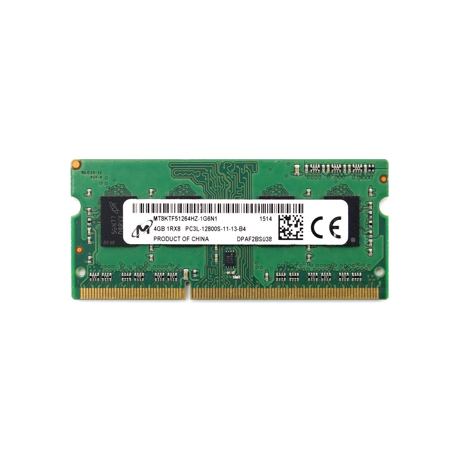 رم لپ‌تاپ PC3L-12800 میکرون 1600 مگاهرتز 4 گیگابایت (استوک | اورجینال)